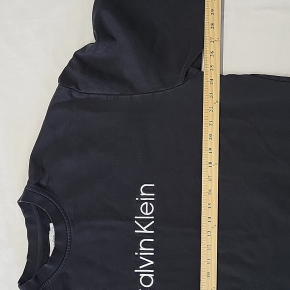 Calvin Klein Black Longsleeve Sweater Relaxed Fit Crewneck Sweatshirt Men’s L - Picture 5 of 6